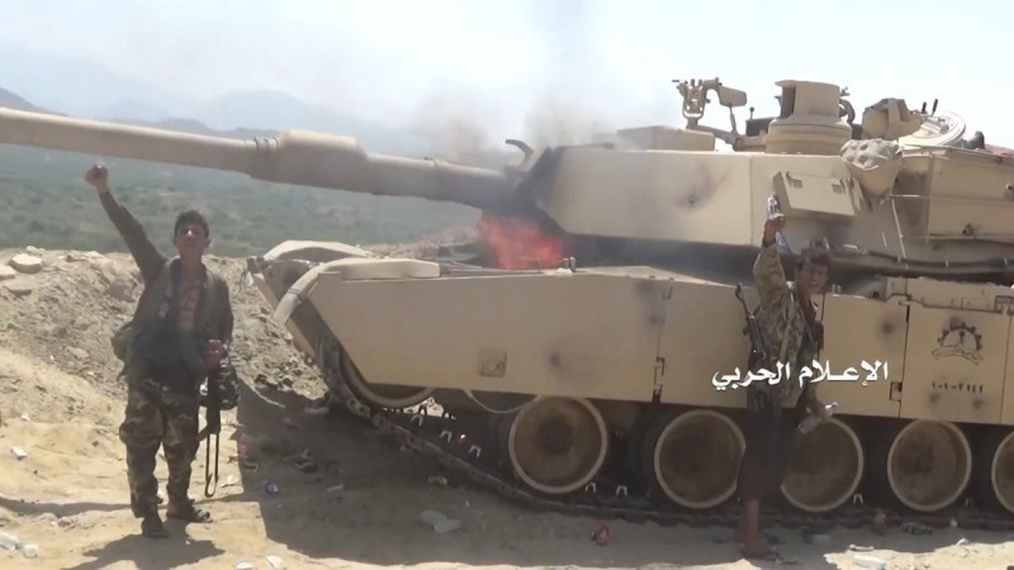 Phien quan Houthi tung don bi an, sieu tang M1A2S Abrams tan tanh