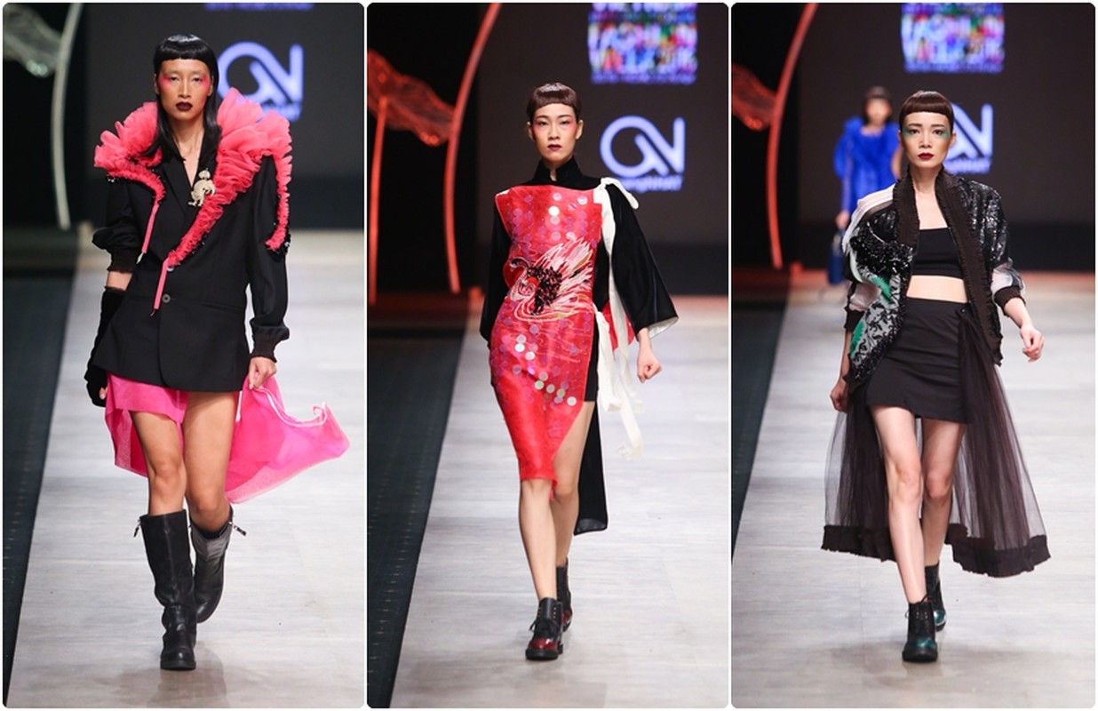 Phan Nhu Thao be bung bau 4 thang len san catwalk-Hinh-8