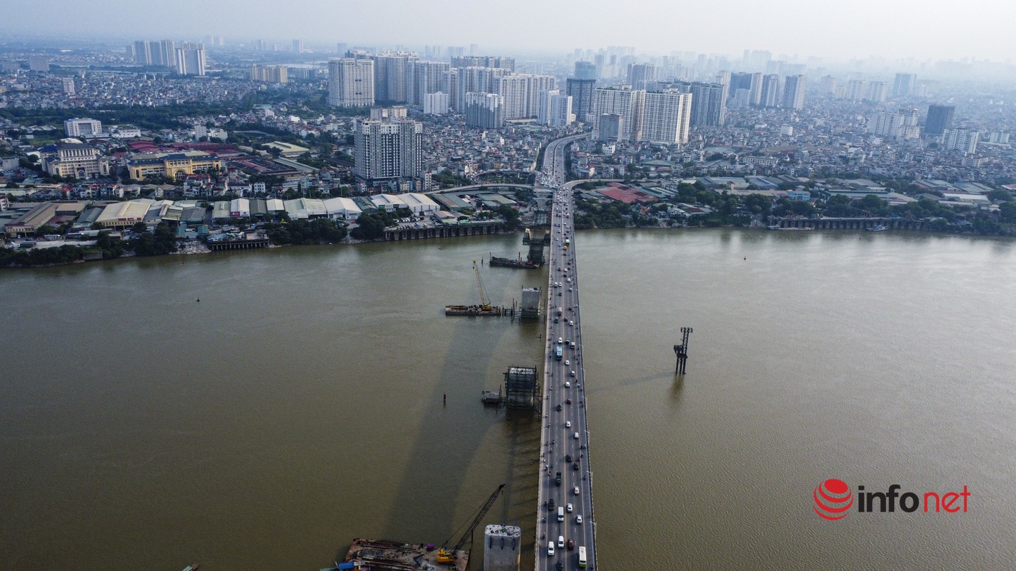 View - 	Hà Nội: Tận mục hình ảnh mới nhất về cầu Vĩnh Tuy giai đoạn 2