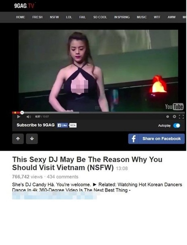 DJ Viet goi cam gay bao like tren mang nuoc ngoai 9GAG