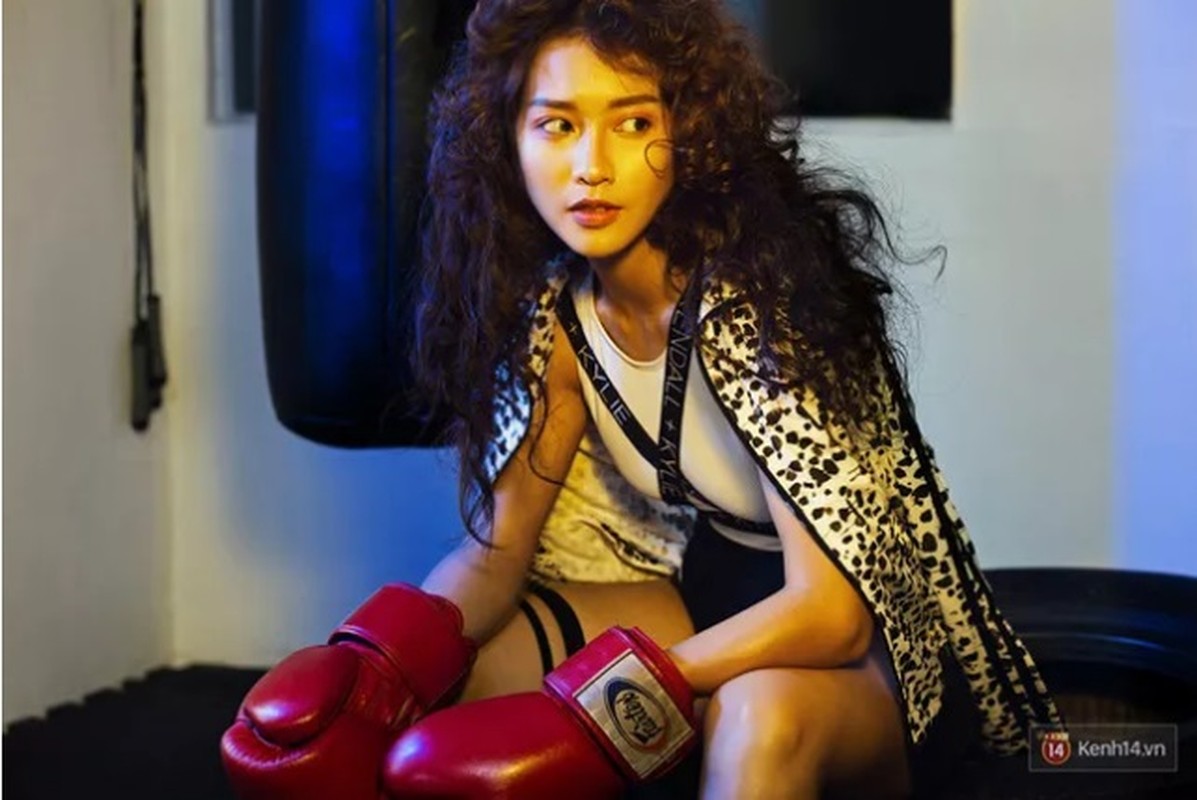 Hot girl boxing Kha Ngan tai xuat voi vong mot khac la-Hinh-2