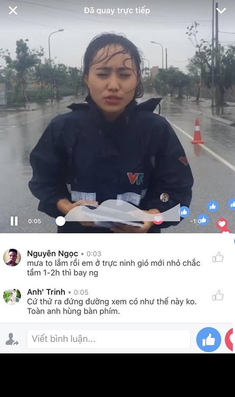 Tranh cai phong vien VTV “lam mau” khi dua tin bao so 3-Hinh-3