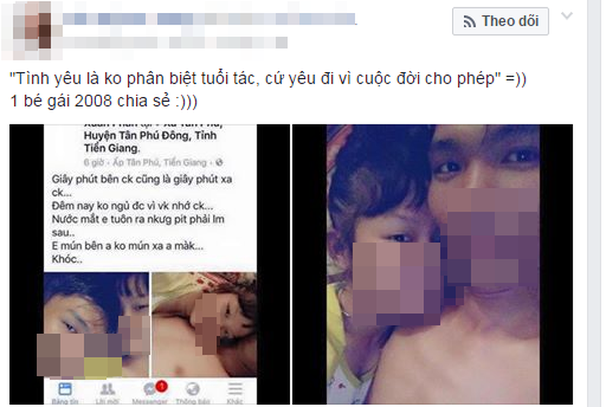 Su that ve “be gai 2008” lay chong lon tuoi khoe tren Facebook