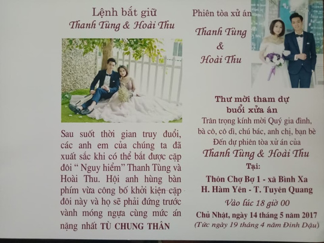 Thiep cuoi &quot;lenh truy na&quot; cua cap doi Tuyen Quang-Hinh-2