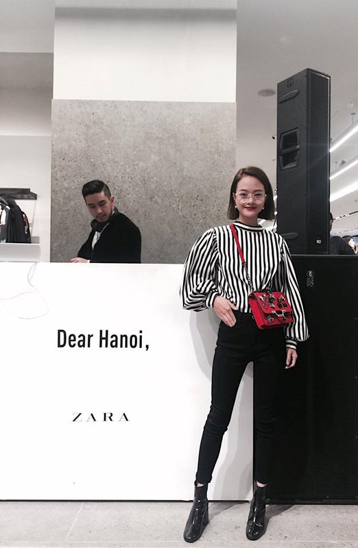 Hot girl check-in tai cua hang H&M, Zara dau tien tai Ha Noi-Hinh-9