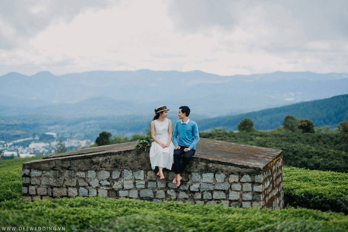 Da Lat tinh het nac trong bo anh cuoi cua cap doi Hue