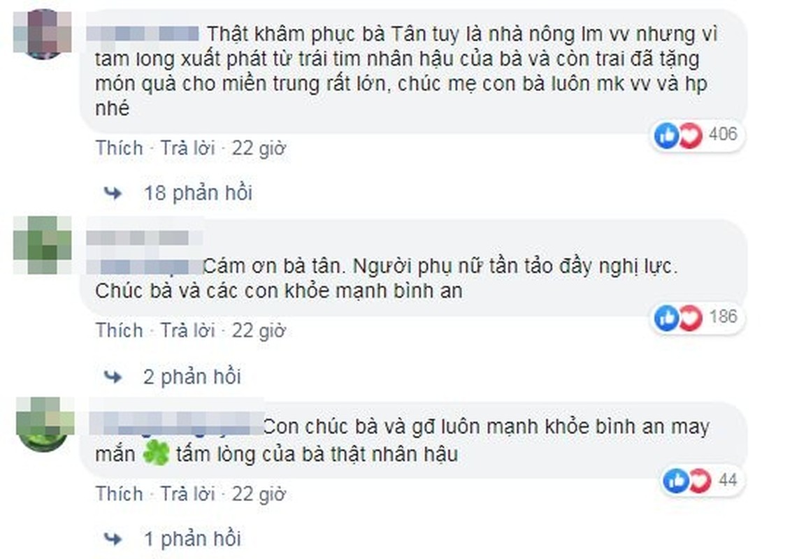 Ba Tan ung ho mien Trung 50 trieu dong nhung lai bi dan mang... nem da-Hinh-4