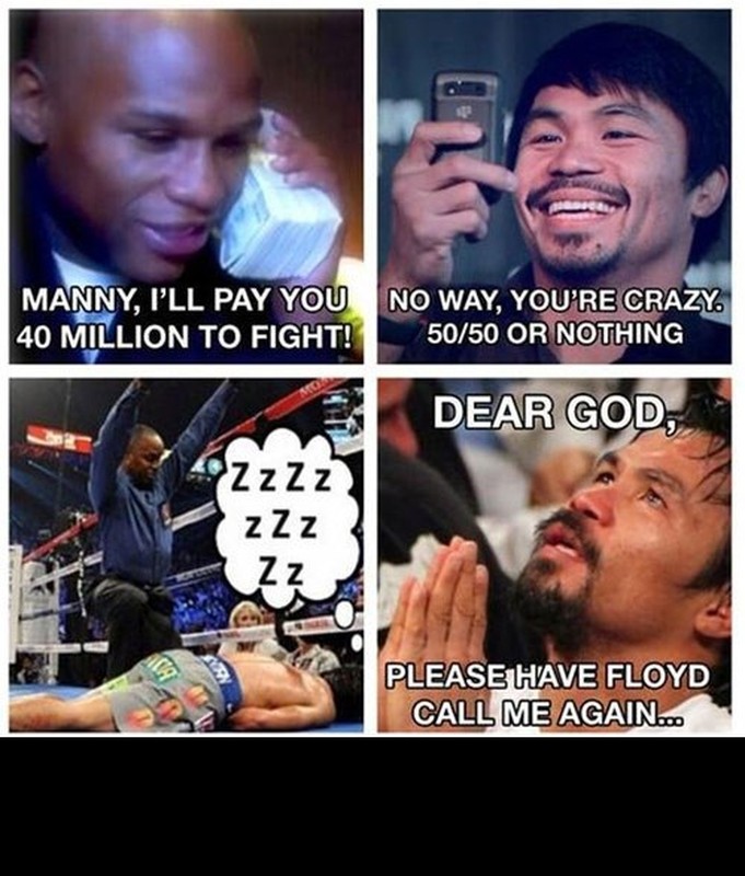 Anh che cuoc so gang the ky giua Pacquiao va Mayweather