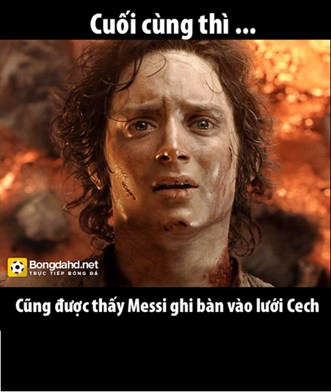 Anh che bong da: Messi lan dau ghi ban vao luoi Cech-Hinh-2