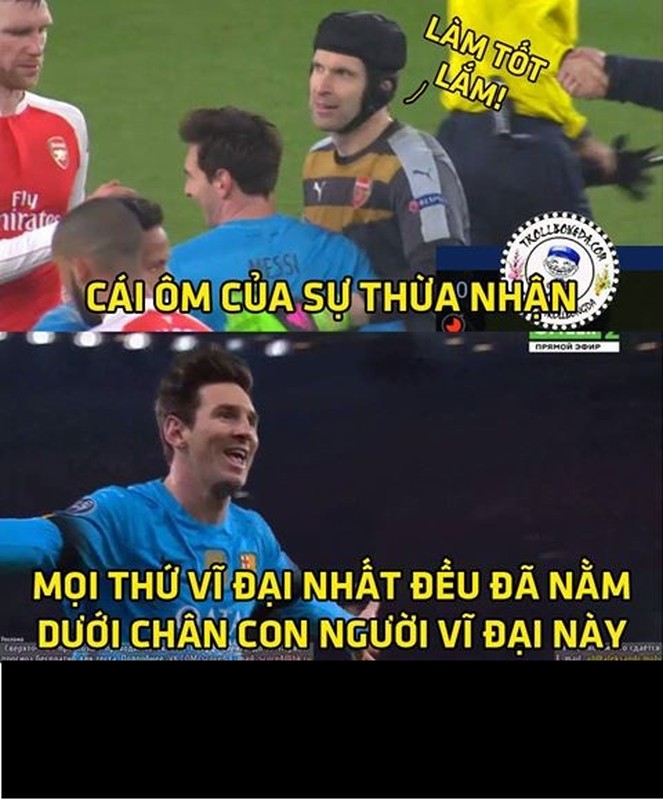 Anh che bong da: Messi lan dau ghi ban vao luoi Cech-Hinh-4