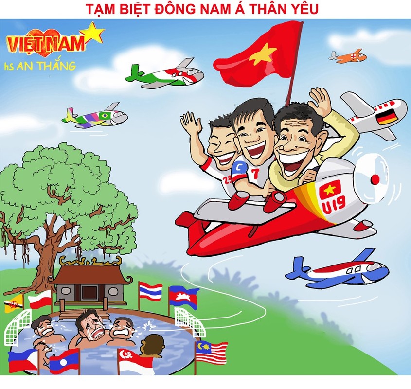 Tranh biem hoa U19 Viet Nam: Nhac truong Simeone Hoang Anh Tuan-Hinh-3