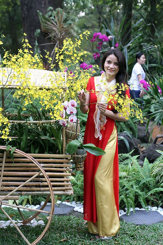 Dia diem chup ao dai Tet cuc 