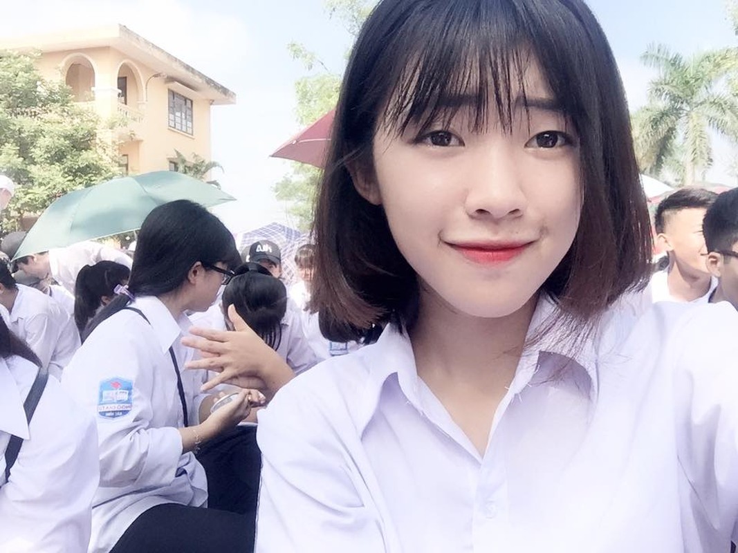 Nu sinh Viet no nuc khoe anh xinh dep ngay khai giang-Hinh-6