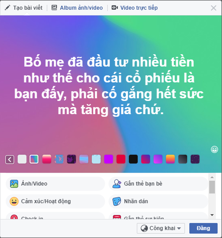 Dan mang dien dao voi nhung dong trang thai “chat nhat qua dat”