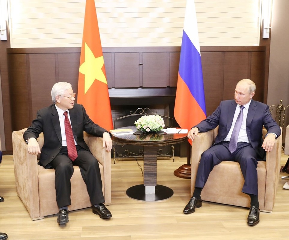 Hinh anh Tong Bi thu Nguyen Phu Trong hoi dam voi Tong thong Nga Putin-Hinh-3