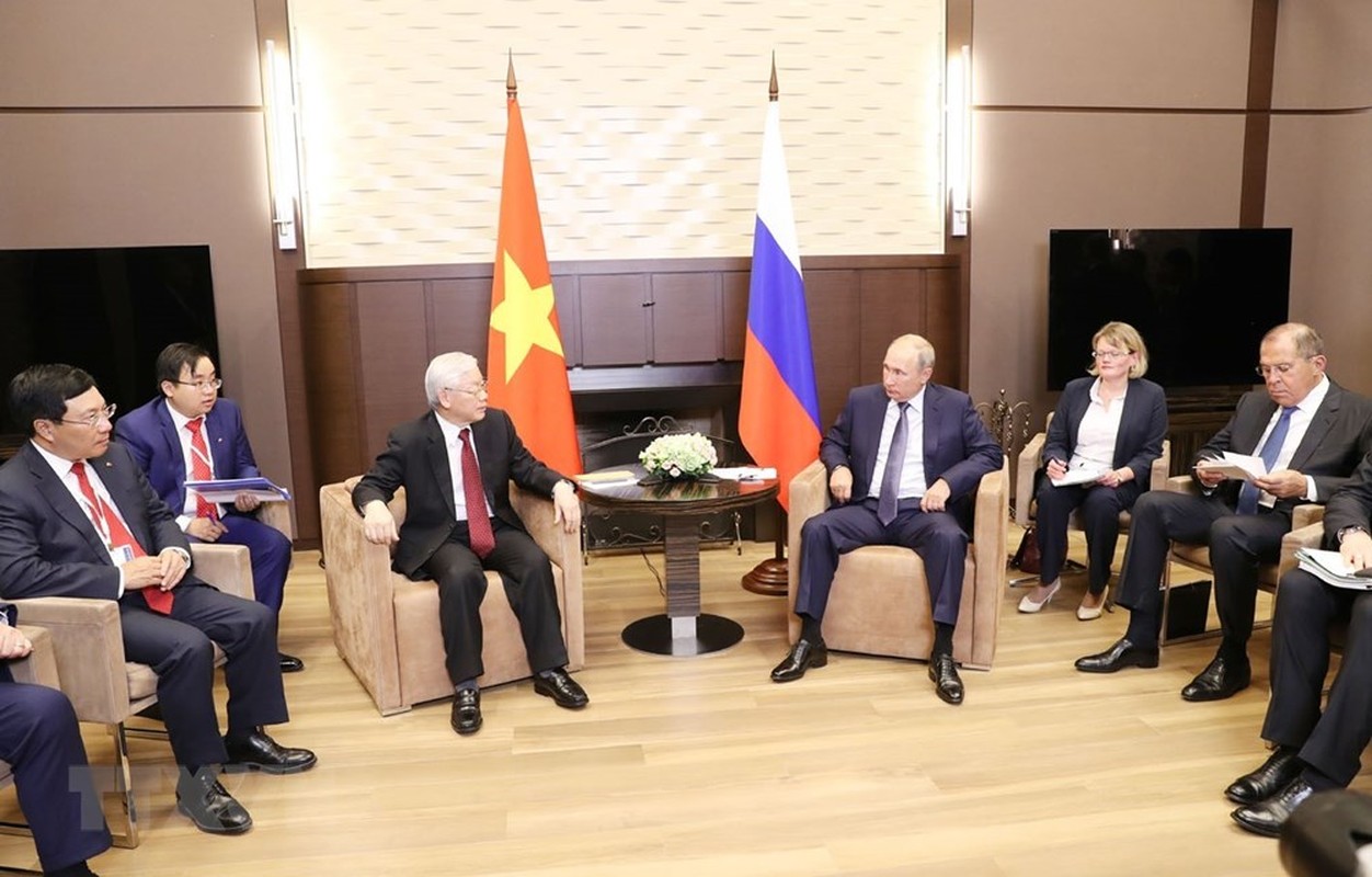 Hinh anh Tong Bi thu Nguyen Phu Trong hoi dam voi Tong thong Nga Putin-Hinh-6