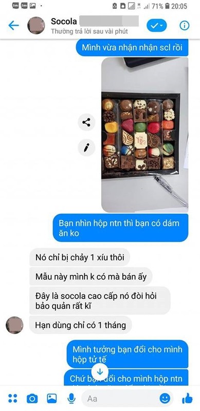 Thieu nu to shop ban socola rom va nhan lai cai ket 'khong tuong