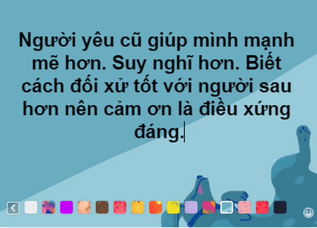 CDM goi y loi cam on xeo xat nguoi yeu cu: 