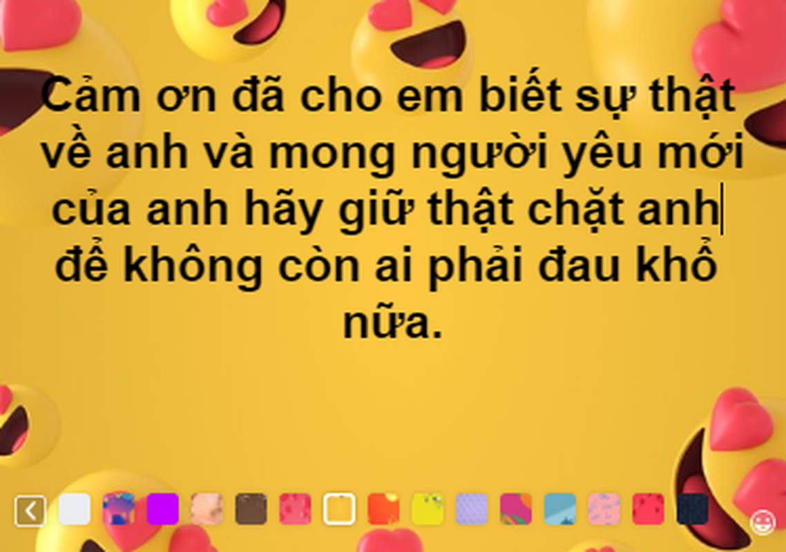 CDM goi y loi cam on xeo xat nguoi yeu cu: 