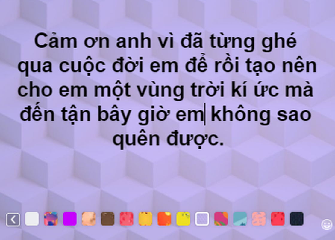 CDM goi y loi cam on xeo xat nguoi yeu cu: 