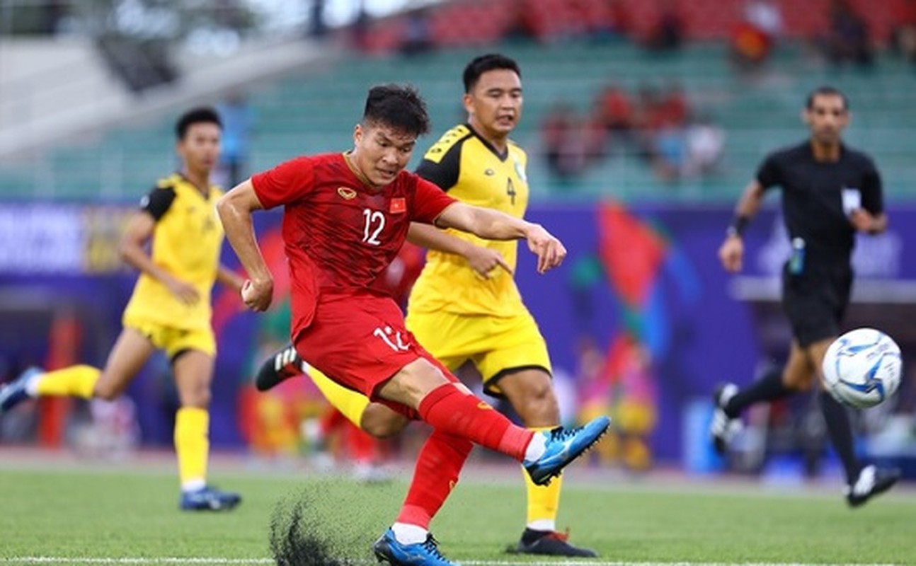 Anh: Khoanh khac U22 Viet Nam nghien nat U22 Brunei mo man SEA Games 30-Hinh-6