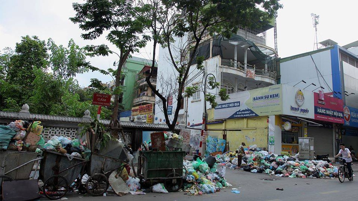 Dan mang xot xa canh tung con ngo, tung goc pho Ha Noi ngap rac