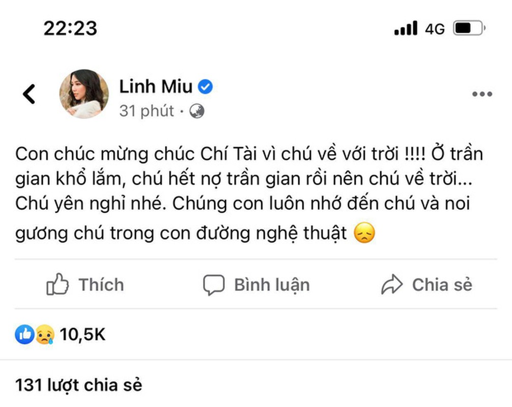 Dang status ve NS Chi Tai chang giong ai, Linh Miu gay phan no-Hinh-2