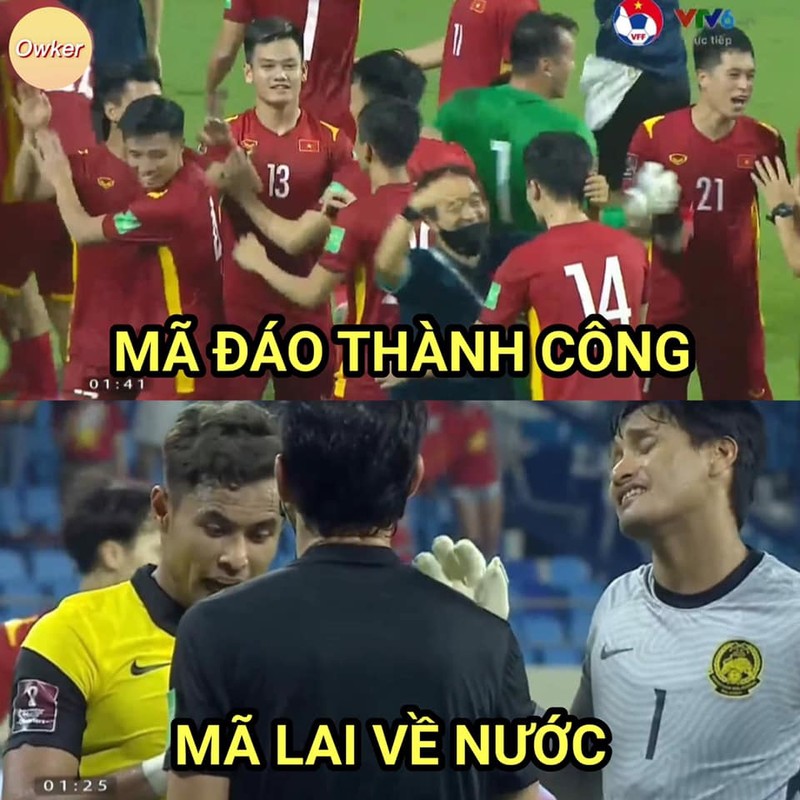 Anh che bong da: Thua doi tuyen Viet Nam, Malaysia bi 