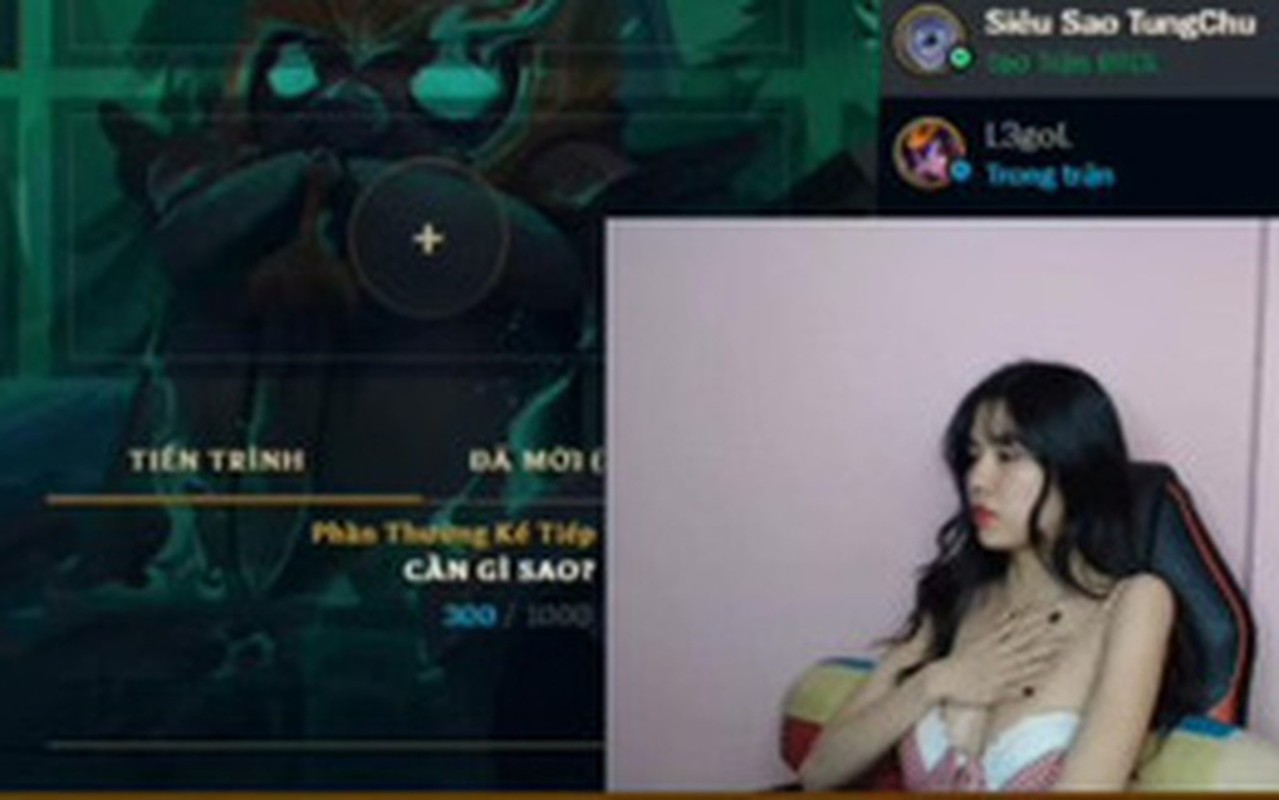 He lo danh tinh nu streamer Viet quyen ru vua ngat xiu khi livestream