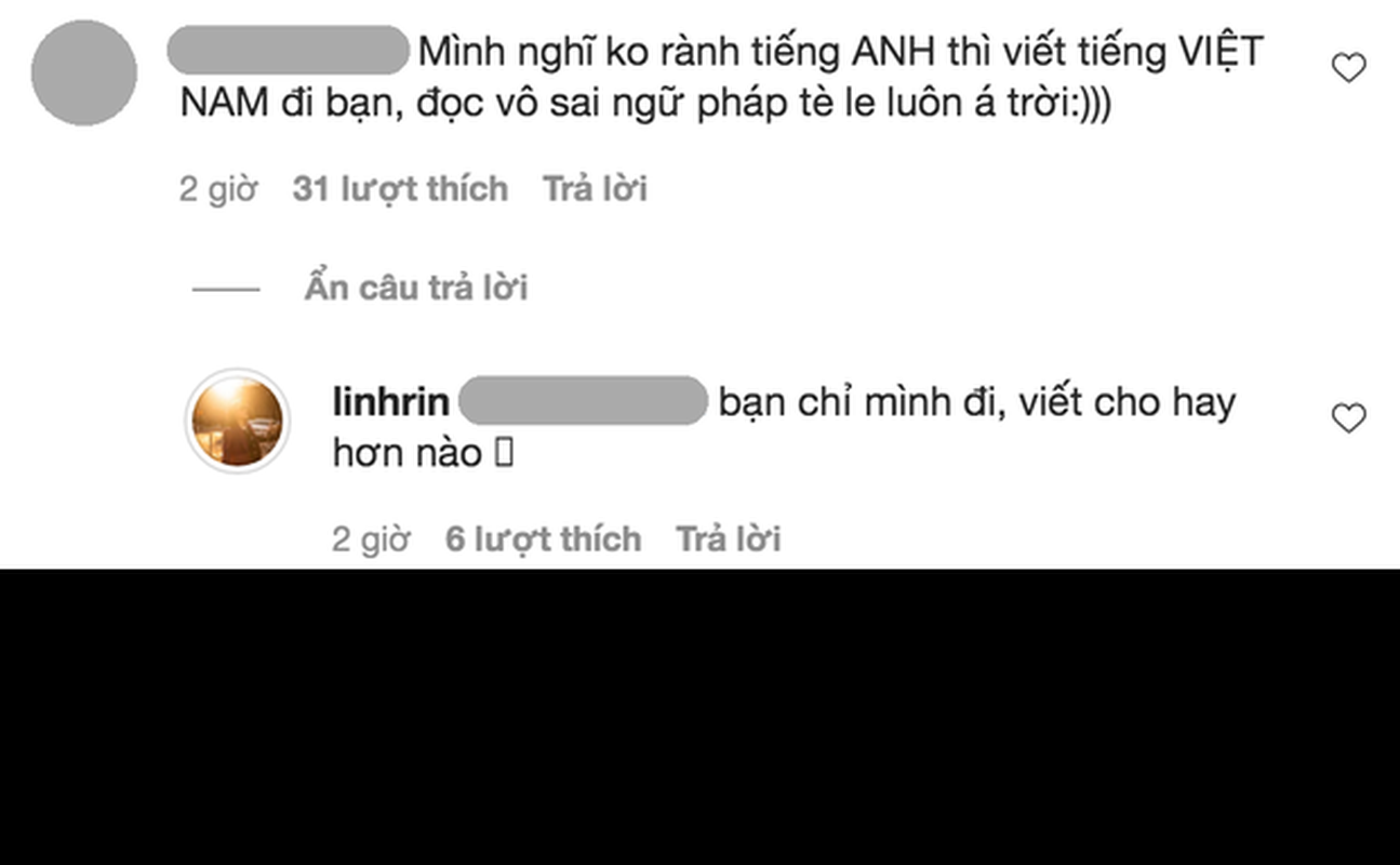 Bi netizen bat loi tieng Anh, Linh Rin dang gi len mang?-Hinh-5