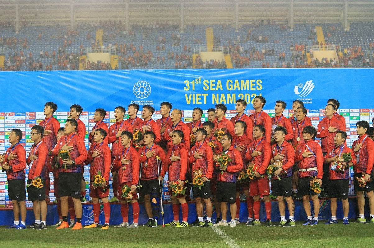 Gianh HCV SEA Games 31, U23 Viet Nam xo do nhieu ky luc-Hinh-11