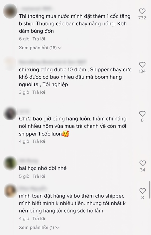 Shipper bi bom hang chu quan den nha khach 