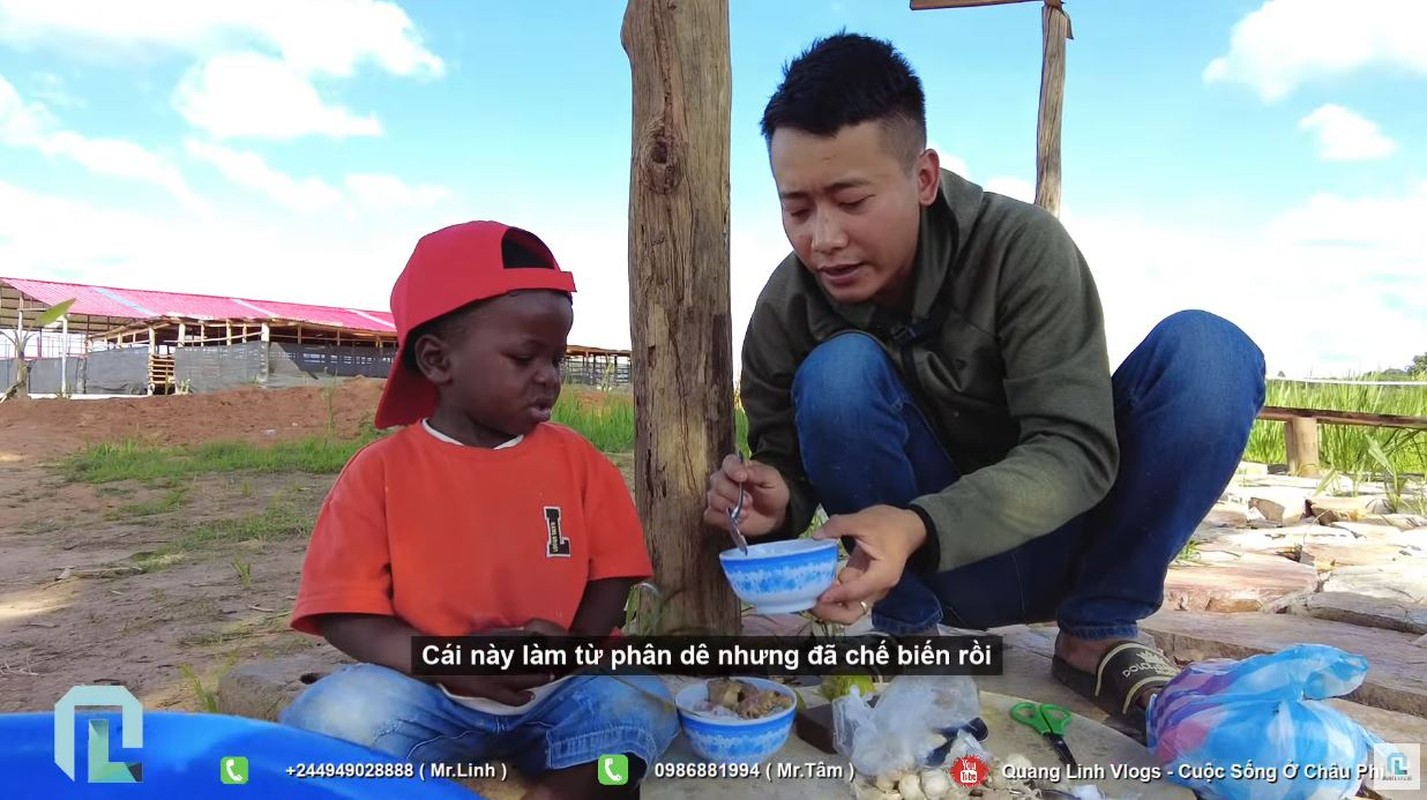 Quang Linh Vlogs moi bun dau mam tom, nguoi dan Angola ne thang-Hinh-6