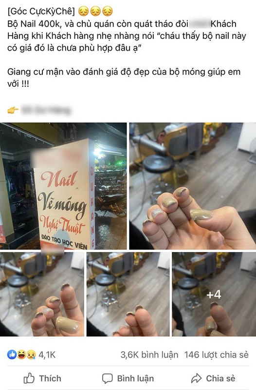 Lam nail hinh trai tim, co gai nga ngua khi nhin hoa don-Hinh-7