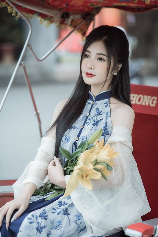 Dien ao dai cach tan, Quynh Alee bat ngo dep trong veo-Hinh-7