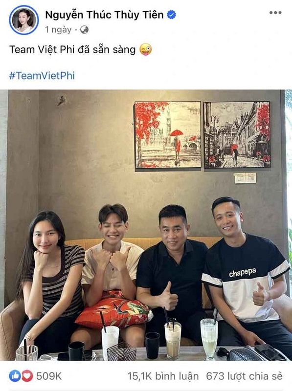 Thuy Tien don sinh nhat ben Quang Linh Vlogs, netizen lai co co 