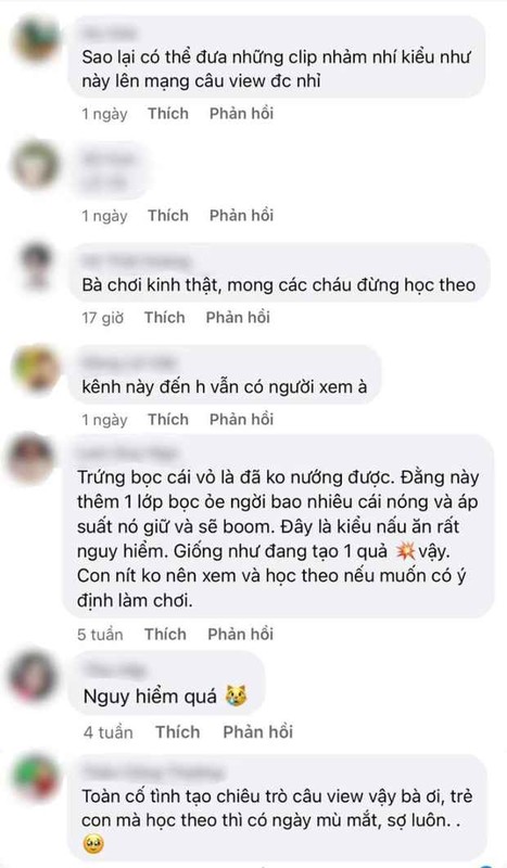 Nuong trung da dieu bi no, ba Tan Vlog thieu kinh nghiem hay 