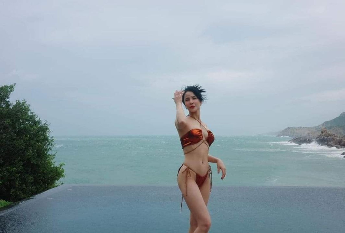 Diep Lam Anh tung anh bikini 3 vong cuc chuan, netizen khen het loi-Hinh-2