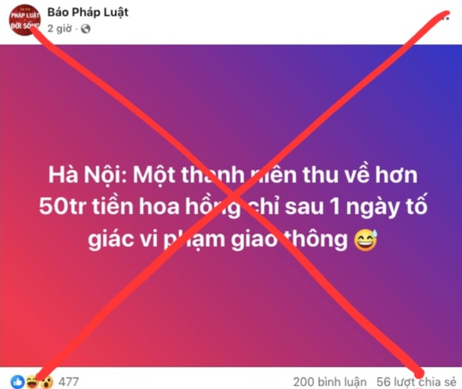 Nhieu Fanpage dua fake news “1 nguoi duoc thuong vi bao vi pham giao thong“-Hinh-10