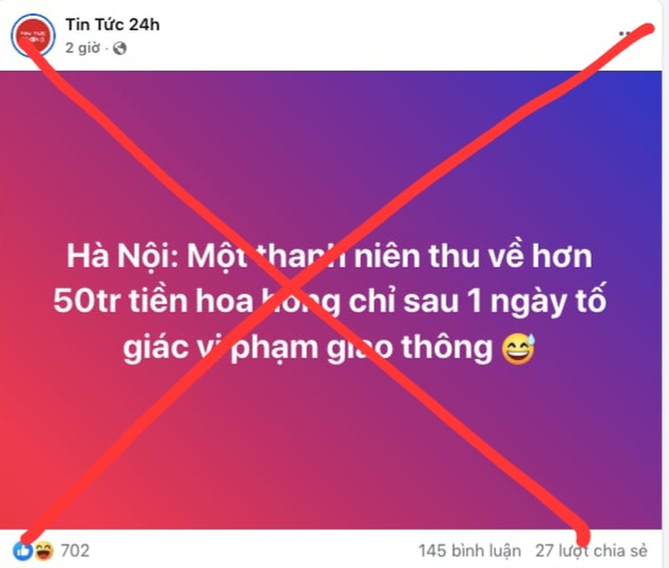 Nhieu Fanpage dua fake news “1 nguoi duoc thuong vi bao vi pham giao thong“-Hinh-8