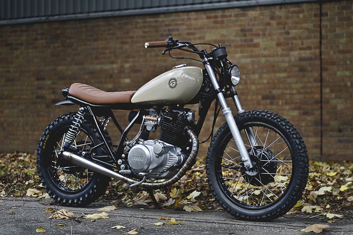 Yamaha SR250 Scrambler - don gian, da dung moi dia hinh