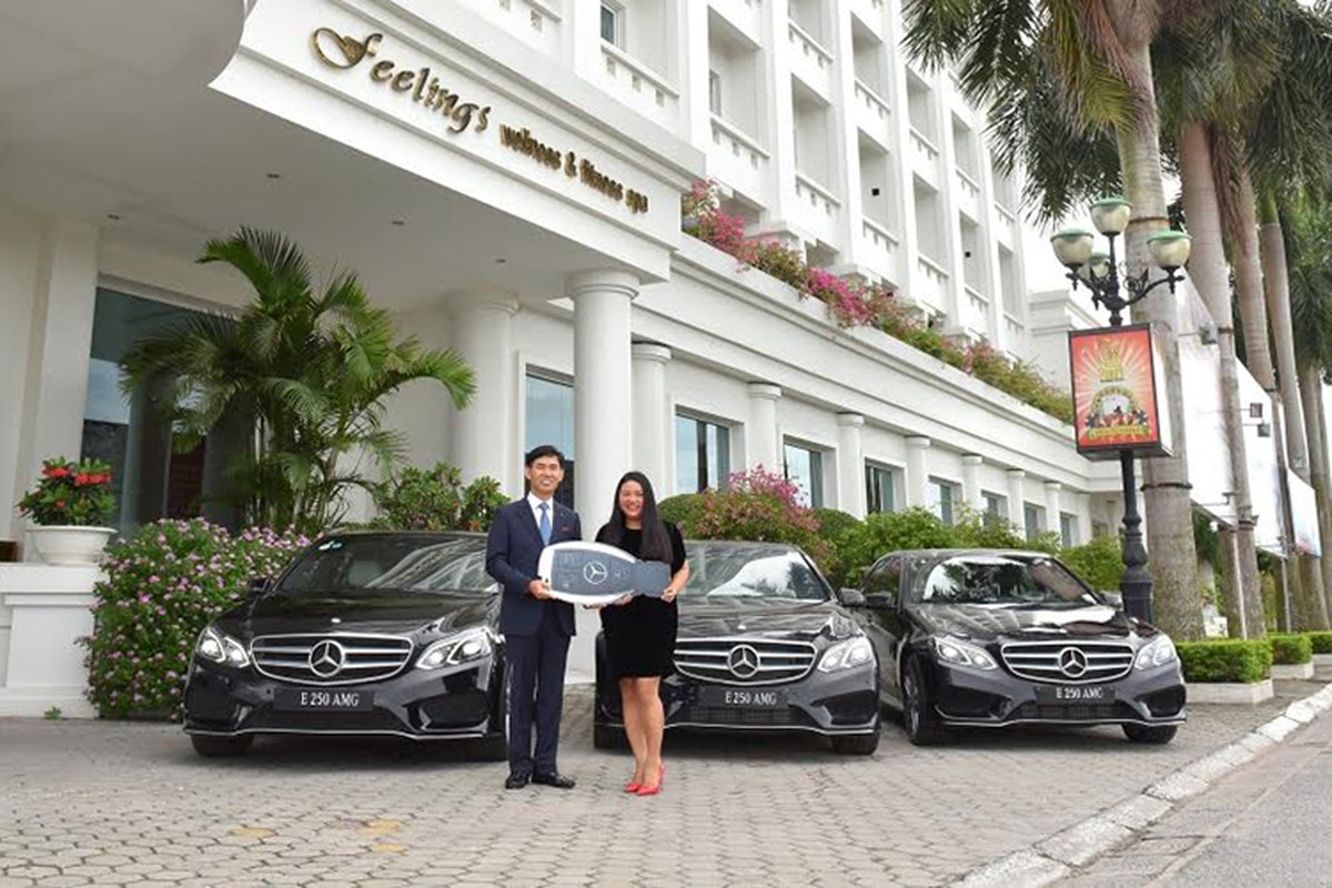 Dan xe sang tien ty Mercedes E-Class cap ben Hai Phong