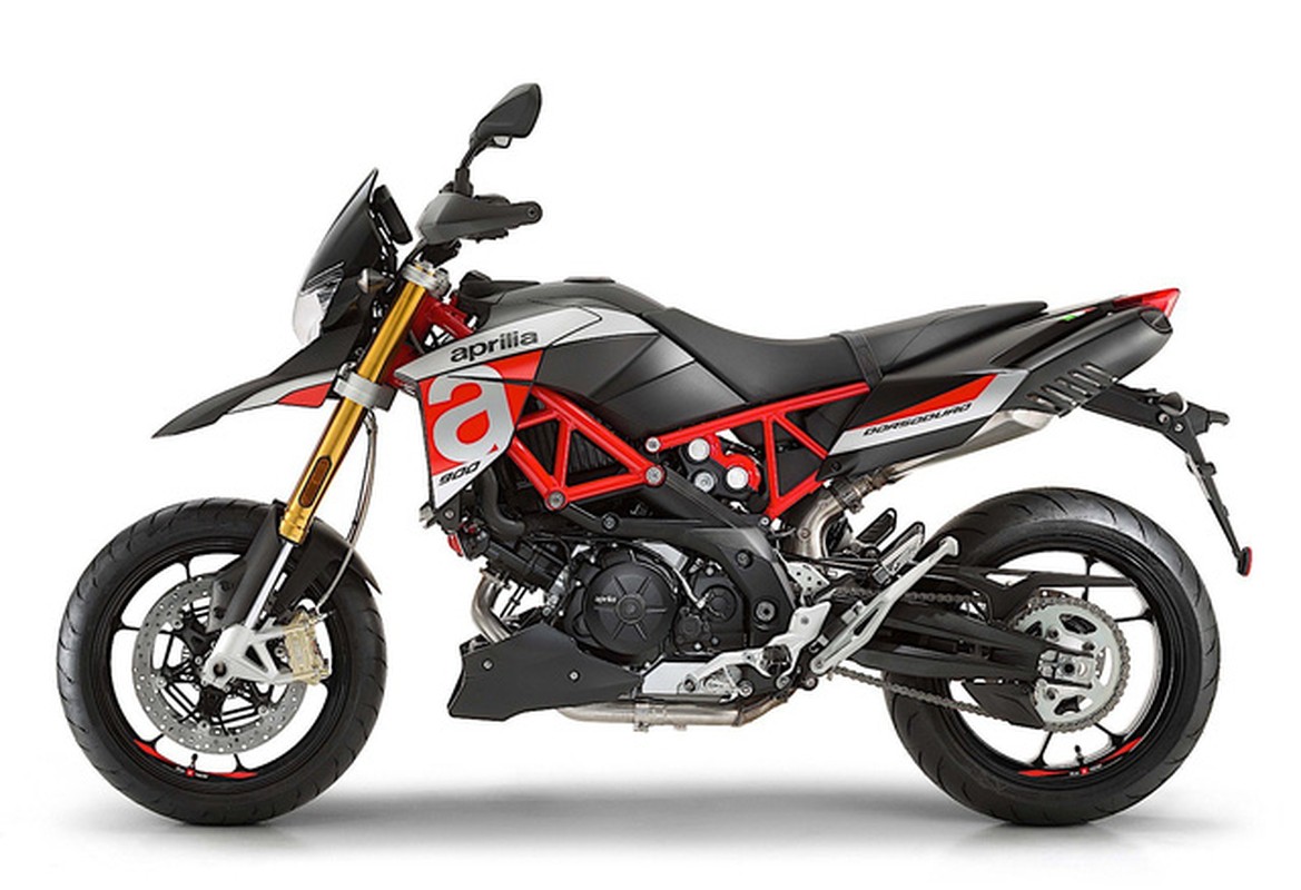 Chi tiet Aprilia Dorsoduro 2018 &quot;doi thu&quot; Ducati Hypermotard