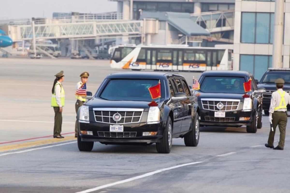 Sieu xe Cadillac One don Tong thong Donald Trump tai Ha Noi-Hinh-7