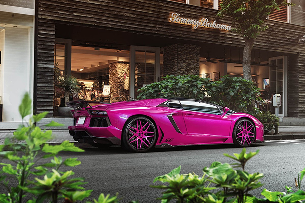 Sieu xe Lamborghini Aventador mau hong &quot;hang doc&quot; o Tokyo-Hinh-3