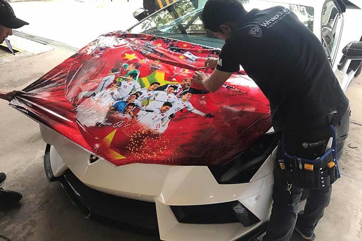 Sieu xe Lamborghini Aventador 26 ty co vu Olympic Viet Nam