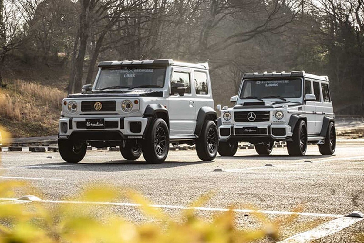 Xe gia re Suzuki Jimny do y het Mercedes G-Class