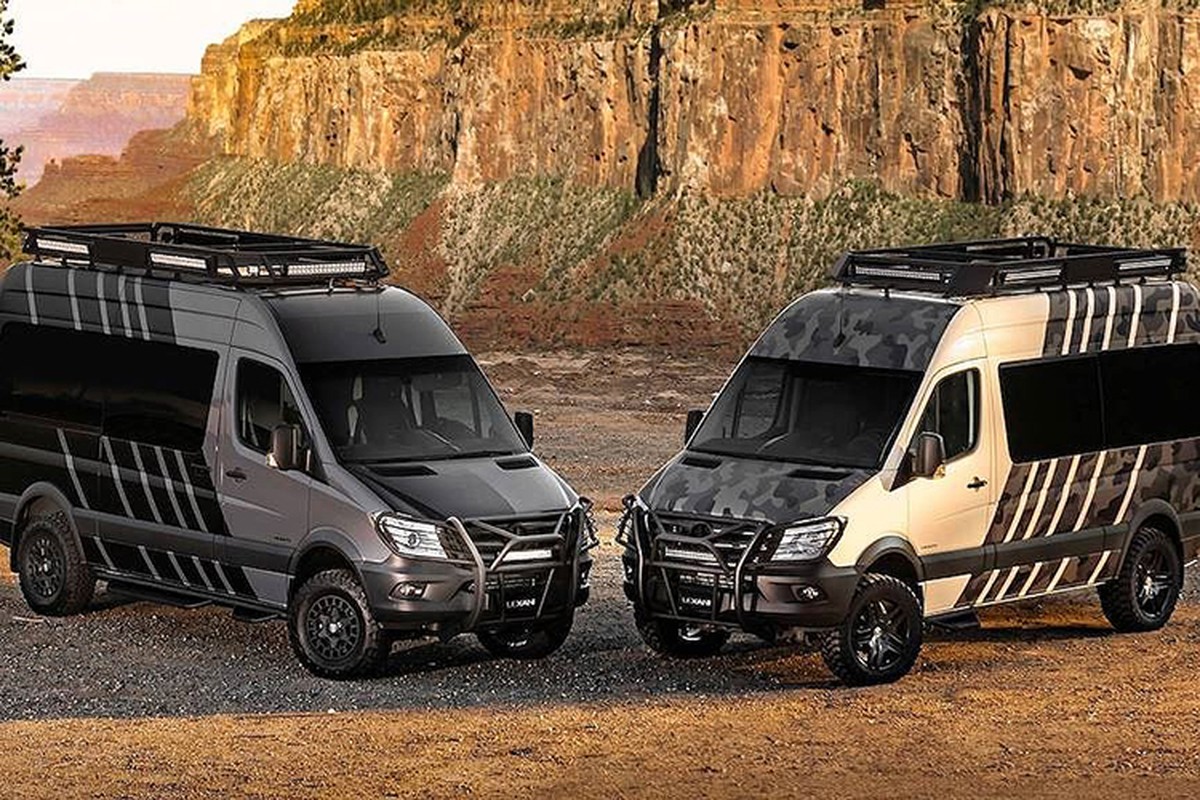 Mercedes-Benz Sprinter do nha di dong cua dan choi offroad