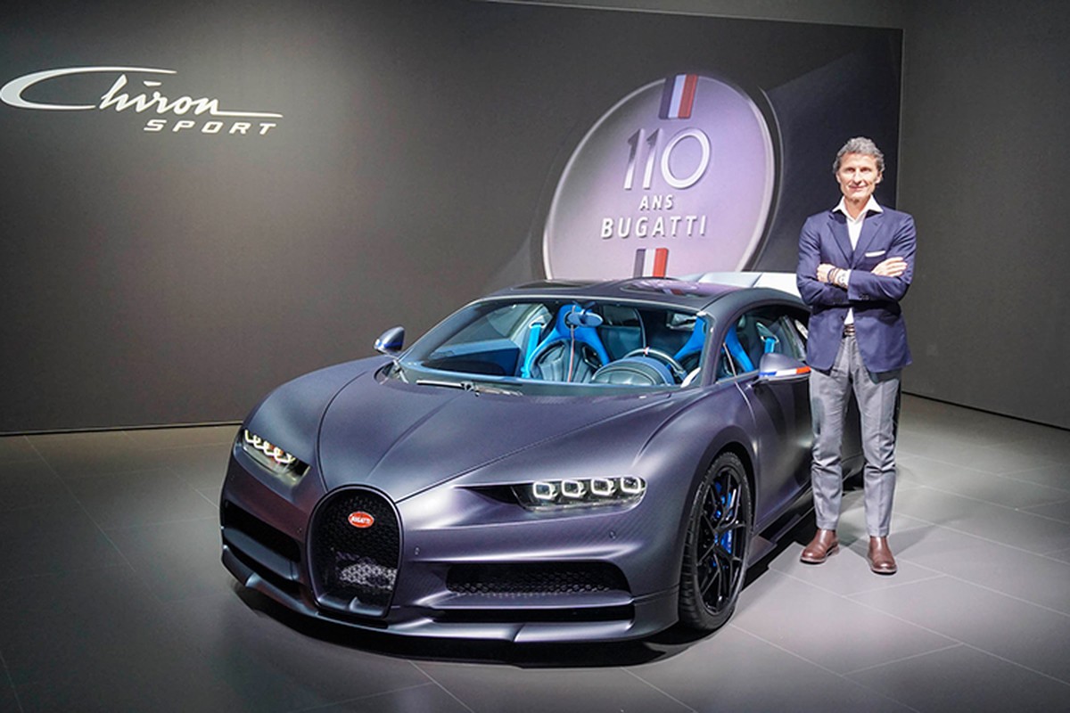 Sieu xe Bugatti Chiron Sport 110 Ans Edition gia 103 ty dong