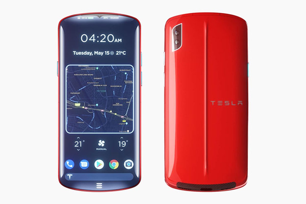 Xem thu dien thoai thong minh cua hang xe hoi Tesla-Hinh-8